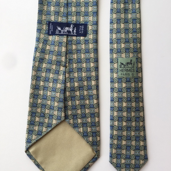 Hermes French silk tie - Picture 3 of 4